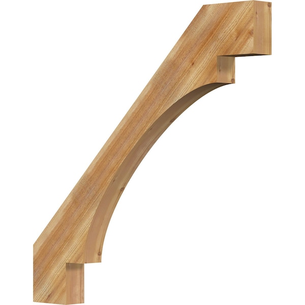Ekena Millwork 4"W x 44"D x 44"H Merced Rough Sawn Knee Brace, Western Red Cedar BRC04X44X44MRC00RWR - main